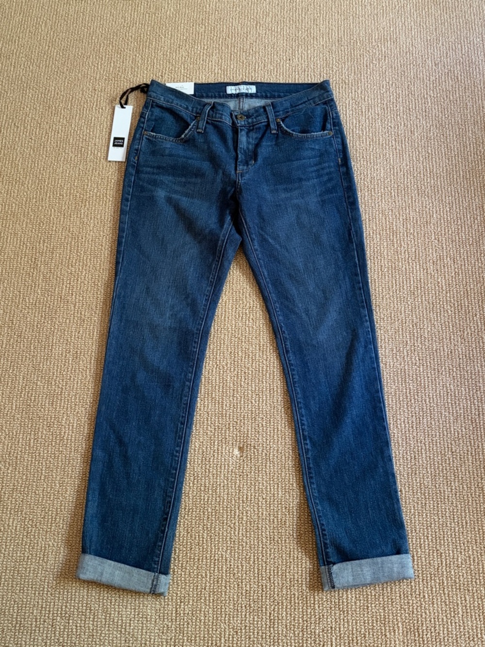 Women's James Jeans Neo Beau Gemini Clean Slouchy Fit Boyfriend, Size 27 NWT